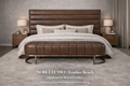 NOBLÉ LUSSO — Leather Headboard and Bench