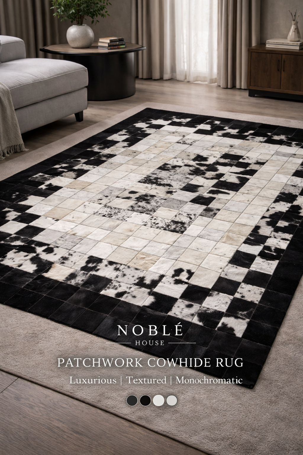 NOBLÉ PATCHWORK — Cowhide Rug